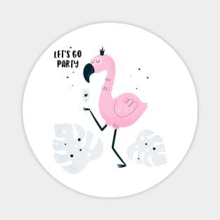 Party flamingo Magnet